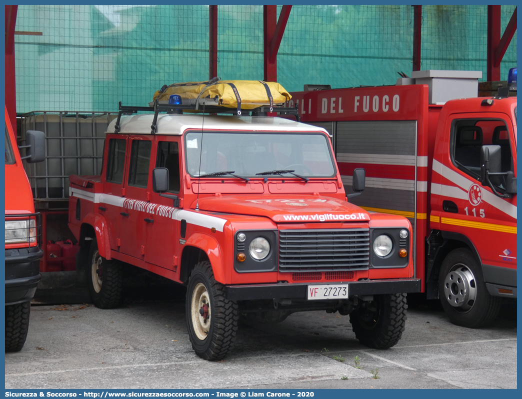 VF 27273
Corpo Nazionale Vigili del Fuoco
Land Rover Defender 147
(variante)
Parole chiave: Corpo;Nazionale;Vigili del Fuoco;Vigili;Fuoco;Fuoristrada;Land;Rover;Defender;147