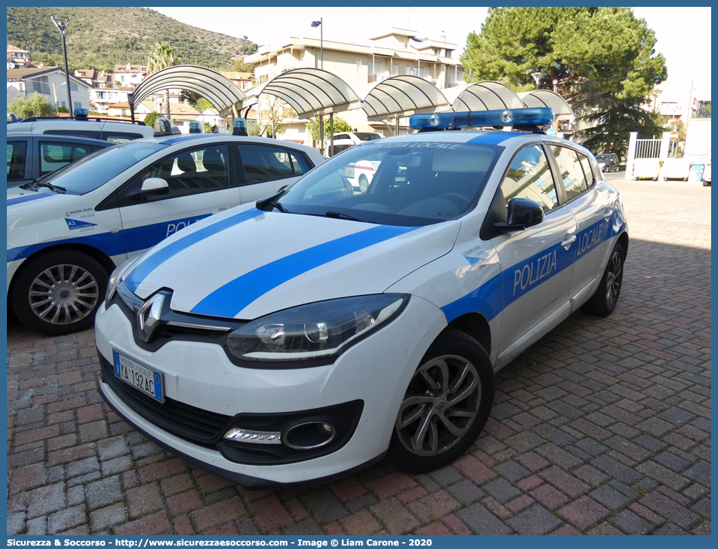 Polizia Locale YA192AC
Polizia Locale
Comune di Ceriale
Renault Megane V serie
Parole chiave: Polizia;Municipale;Locale;Savona;Ceriale;Renault;Megane