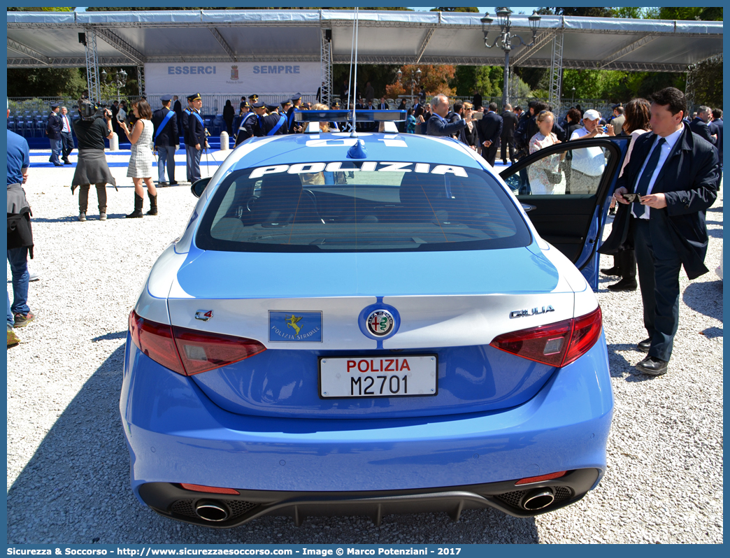 Polizia M2701
Polizia di Stato
Polizia Stradale
Alfa Romeo Nuova Giulia Veloce
Parole chiave: Polizia di Stato;Polizia;PS;Polizia Stradale;Alfa;Romeo;Nuova;Giulia;Veloce