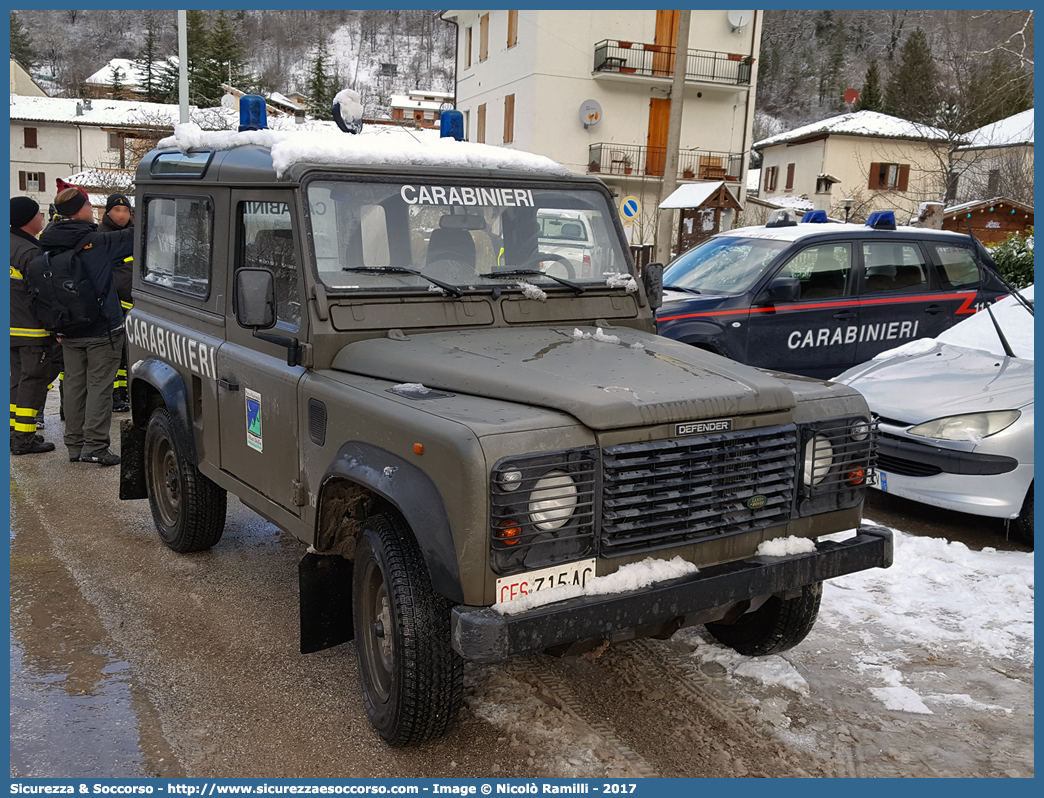 CFS 715AC
Arma dei Carabinieri
Comando Unità per la Tutela Forestale, 
Ambientale e Agroalimentare
Land Rover Defender 90
Parole chiave: CC;C.C.;Arma;dei;Carabinieri;Comando;Unità;per;la;Tutela;Forestale;Ambientale;Agroalimentare;Land;Rover;Defender;90