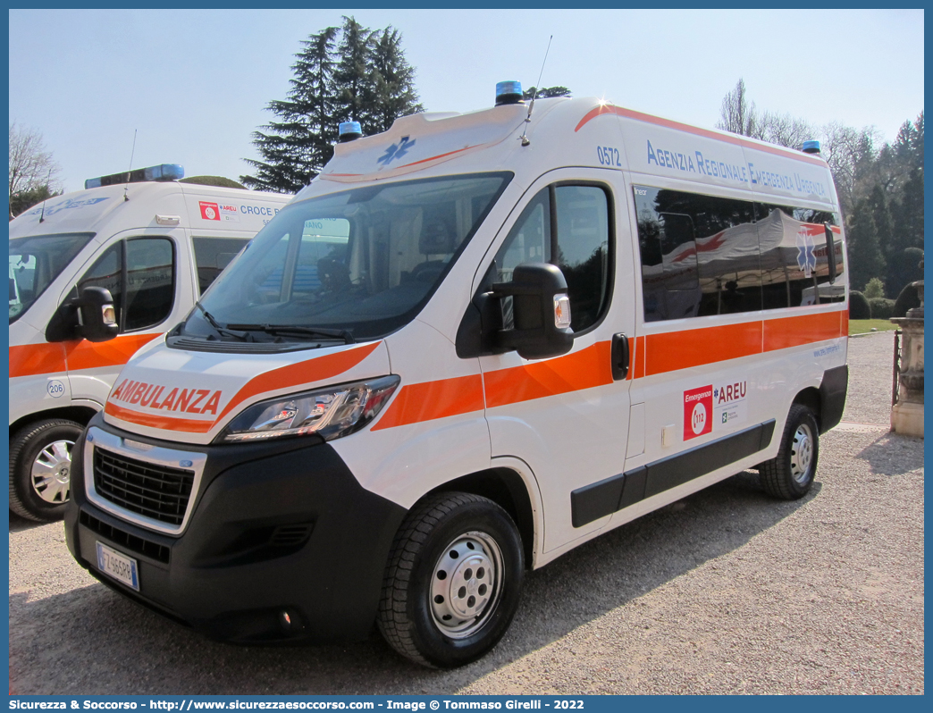 0572
118 Agenzia Regionale Emergenza Urgenza
Regione Lombardia
Peugeot Boxer III serie restyling
Allestitore MAF S.n.c.
Parole chiave: 118;AREU;A.R.E.U.;S.S.U.Em.;SSUEm;Ambulanza;Lombardia;Peugeot;Boxer;MAF