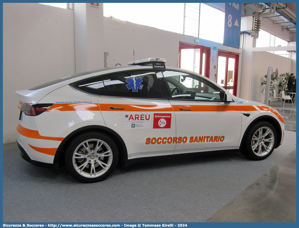 0467
118 Azienda Regionale Emergenza Urgenza
Regione Lombardia
Tesla Model Y
Allestitore Bertazzoni S.r.l.

Parole chiave: 118;AREU;A.R.E.U.;S.S.U.Em.;SSUEm;Lombardia;Automedica;Tesla;Model;Y;Bertazzoni