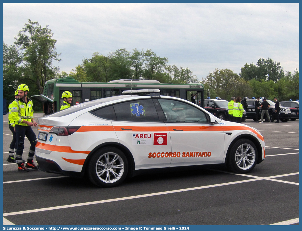 0467
118 Azienda Regionale Emergenza Urgenza
Regione Lombardia
Tesla Model Y
Allestitore Bertazzoni S.r.l.

Parole chiave: 118;AREU;A.R.E.U.;S.S.U.Em.;SSUEm;Lombardia;Automedica;Tesla;Model;Y;Bertazzoni