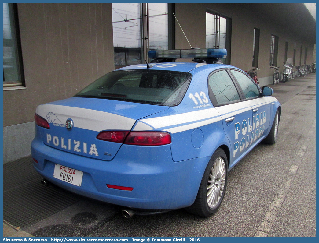 Polizia F6161
Polizia di Stato 
Questura di Bolzano
Squadra Volante
Alfa Romeo 159
Parole chiave: PS;P.S.;Polizia;di;Stato;Squadra;Volante;Alfa;Romeo;159