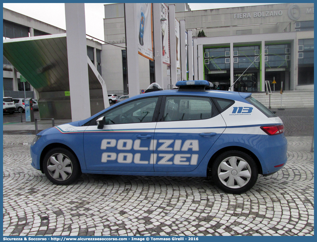 Polizia M0809
Polizia di Stato 
Questura di Bolzano
Squadra Volante
Seat Leon III serie
Parole chiave: PS;P.S.;Polizia;di;Stato;Squadra;Volante;Seat;Leon