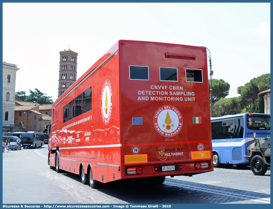 VF 31672 - R.04474
Corpo Nazionale Vigili del Fuoco
Nucleo N.B.C.R.
Detection Sampling and Monitoring Unit
Iveco Stralis XP 480
Parole chiave: VVF;V.V.F.;Corpo;Nazionale;Vigili;del;Fuoco;NBCR;N.B.C.R.;CBRN;Nucleare;Batteriologico;Chimico;Radiologico;Radiometrico;Radiometria;Radioattività;Radioattivita;Iveco;Stralis;XP;480