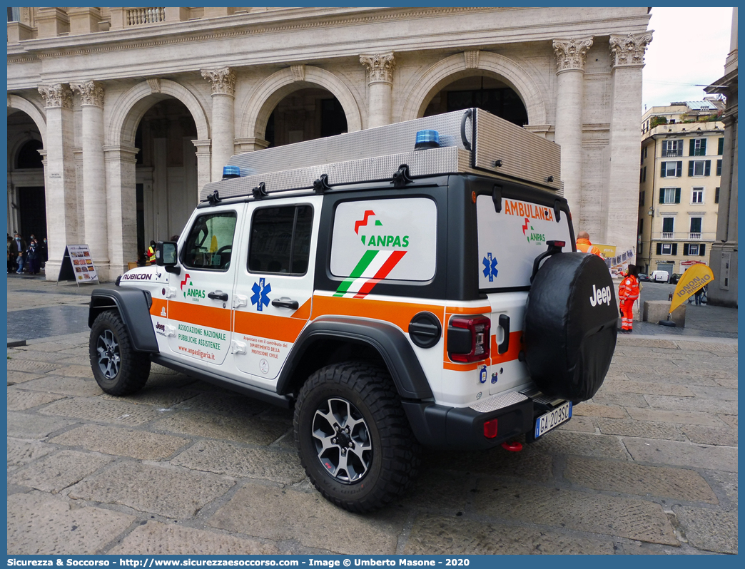 -
ANPAS Liguria
Jeep Wrangler JL
Allestitore Ambitalia S.p.A.
Parole chiave: ANPAS;A.N.P.A.S.;Associazione;Nazionale;Pubbliche;Assistenze;118;Ambulanza;Jeep;Wrangler;JL;Ambitalia