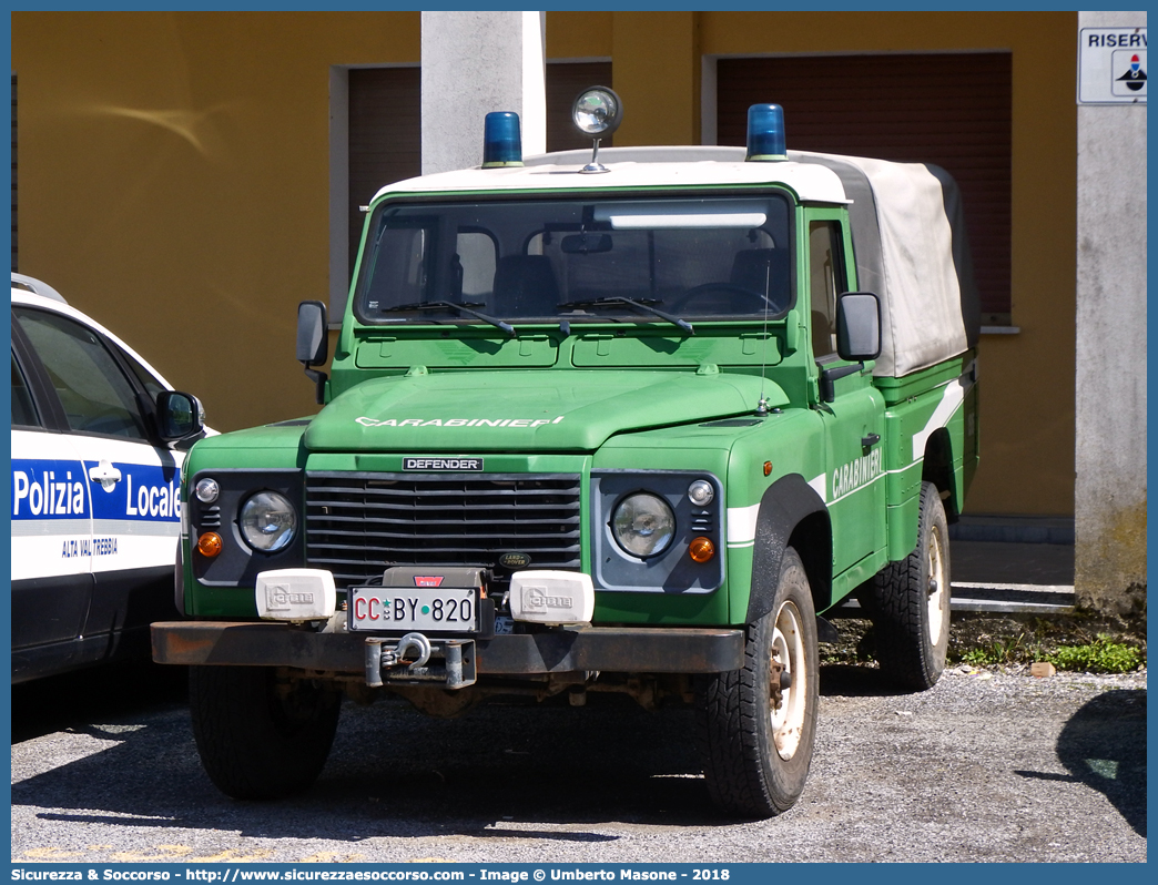 CC SY820
Arma dei Carabinieri
Comando Unità per la Tutela Forestale, 
Ambientale e Agroalimentare
Land Rover Defender 110
Parole chiave: CC;C.C.;Arma;dei;Carabinieri;Comando;Unità;per;la;Tutela;Forestale;Ambientale;Agroalimentare;Land;Rover;Defender;110