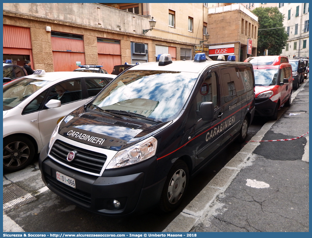 CC DI066
Arma dei Carabinieri
Raggruppamento Carabinieri
Investigazioni Scientifiche
Fiat Scudo IV serie
Allestitore GB Barberi S.r.l.
Parole chiave: Arma dei Carabinieri;Raggruppamento Carabinieri Investigazioni Scientifiche;RACIS;RIS;Fiat;Scudo