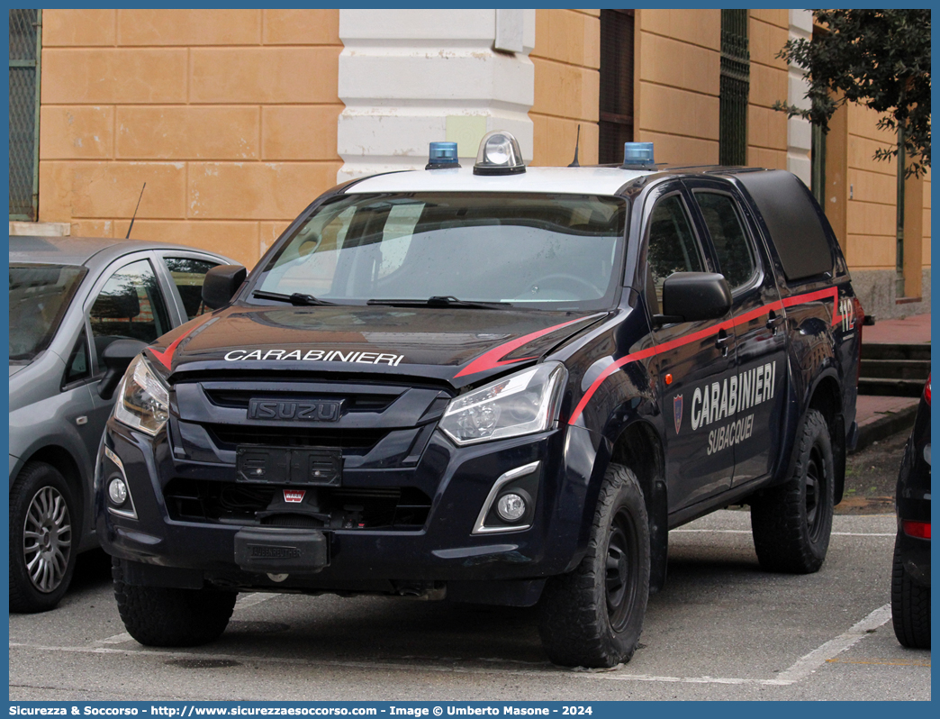 -
Arma dei Carabinieri
Centro e Nuclei Subacquei
Isuzu D-Max II serie restyling
Allestitore Maritan S.r.l.
Parole chiave: Arma dei Carabinieri;Centro e Nuclei Subacquei;Isuzu;D-Max;Maritan