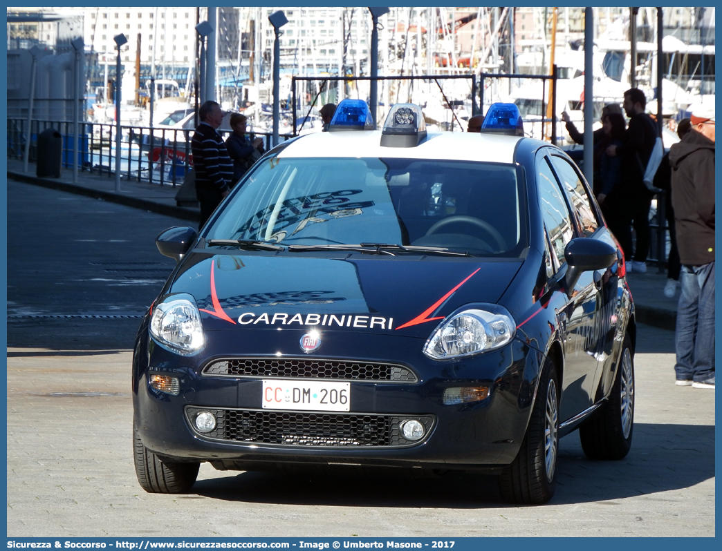 CC DM206
Arma dei Carabinieri
Fiat Punto IV serie
(II fornitura)
Parole chiave: CC;C.C.;Arma;Carabinieri;Fiat;Punto