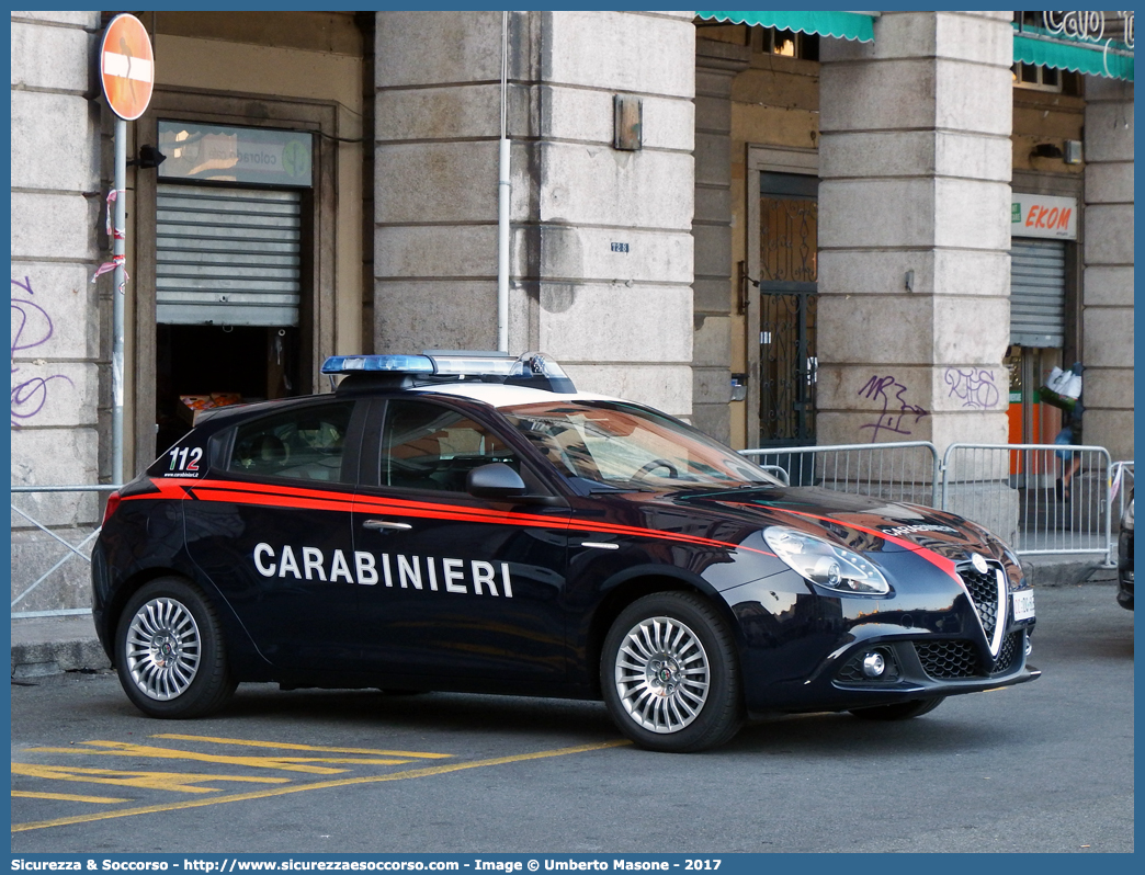 CC DQ803
Arma dei Carabinieri
Alfa Romeo Nuova Giulietta
I serie II restyling
Allestitore Nuova Carrozzeria Torinese S.r.l.
Parole chiave: C.C.;CC;Arma;dei;Carabinieri;Alfa;Romeo;Giulietta;nct;Nuova;Carrozzeria;Torinese