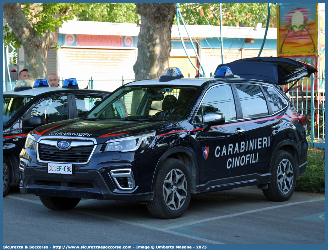 CC EF088
Arma dei Carabinieri
Centro e Nuclei Cinofili
Subaru Forester E-Boxer I serie
Allestitore Cita Seconda S.r.l.
Parole chiave: CC;C.C.;Arma;Carabinieri;Centro;Nuclei;Nucleo;Cinofili;Subaru;Forester;E-Boxer;Cita;Seconda