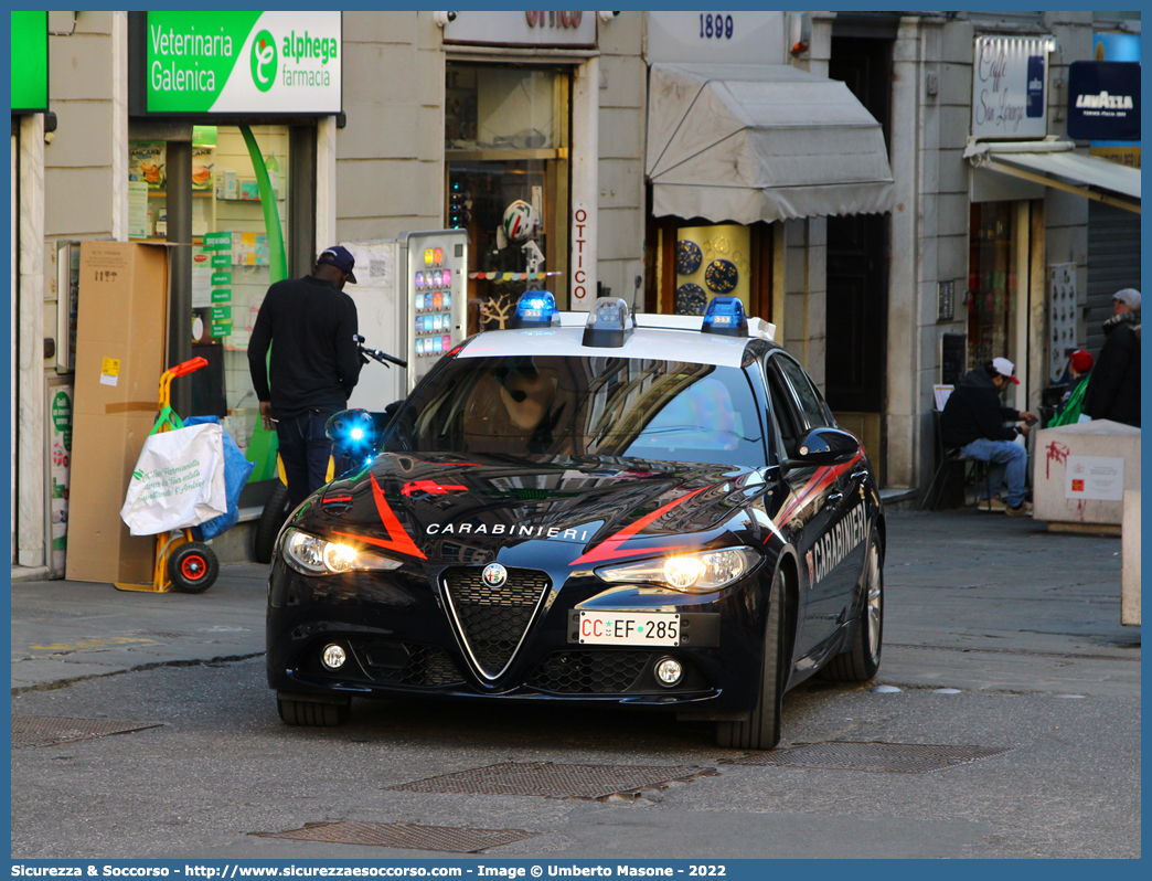 CC EF285
Arma dei Carabinieri
Alfa Romeo Nuova Giulia
Parole chiave: CC;C.C.;Arma;dei;Carabinieri;Alfa;Romeo;Nuova;Giulia