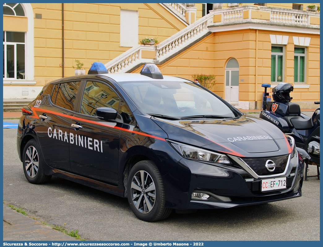 CC EF712
Arma dei Carabinieri
Nissan Leaf II serie
Allestitore Cita Seconda S.r.l.
Parole chiave: CC;C.C.;Arma;dei;Carabinieri;Nissan;Leaf;Cita;Seconda