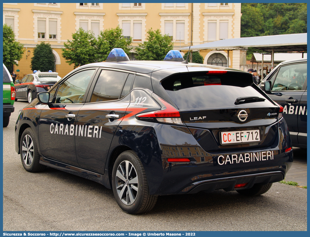 CC EF712
Arma dei Carabinieri
Nissan Leaf II serie
Allestitore Cita Seconda S.r.l.
Parole chiave: CC;C.C.;Arma;dei;Carabinieri;Nissan;Leaf;Cita;Seconda