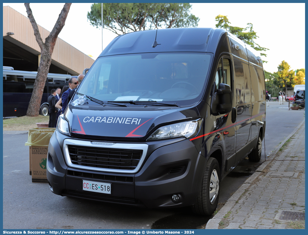 CC ES518
Arma dei Carabinieri
Peugeot Boxer III serie restyling
Autoristoro
Allestitore Odone S.r.l.
Parole chiave: CC;C.C.;Arma;dei;Carabinieri;Peugeot;Boxer;Autoristoro;Odone