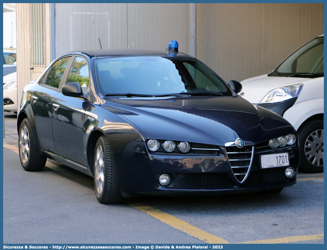 CP 1701
Corpo delle Capitanerie di Porto
Guardia Costiera 
Alfa Romeo 159
Parole chiave: CP;GC;C.P.;G.C.;Guardia Costiera;Capitaneria;di;Porto;Alfa;Romeo;159