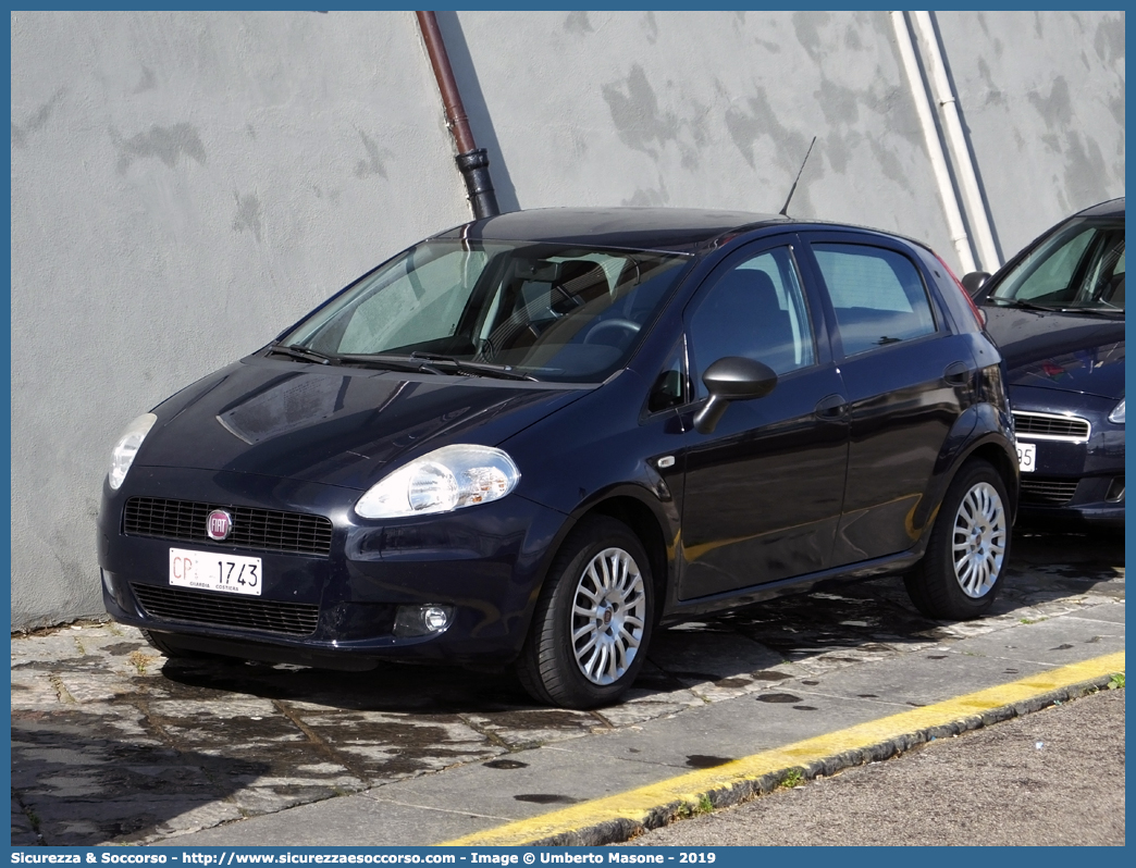 CP 1743
Corpo delle Capitanerie di Porto
Guardia Costiera 
Fiat Grande Punto
Parole chiave: CP;C.P.;GC;G.C.;Guardia;Costiera;Guardia Costiera;Capitaneria di Porto;Fiat;Grande;Punto