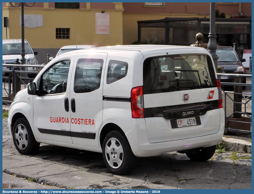 CP 4518
Corpo delle Capitanerie di Porto
Guardia Costiera 
Fiat Qubo I serie restyling
Parole chiave: CP;C.P.;GC;G.C.;Guardia;Costiera;Capitaneria;Capitanerie;Porto;Guardia Costiera;Fiat;Qubo