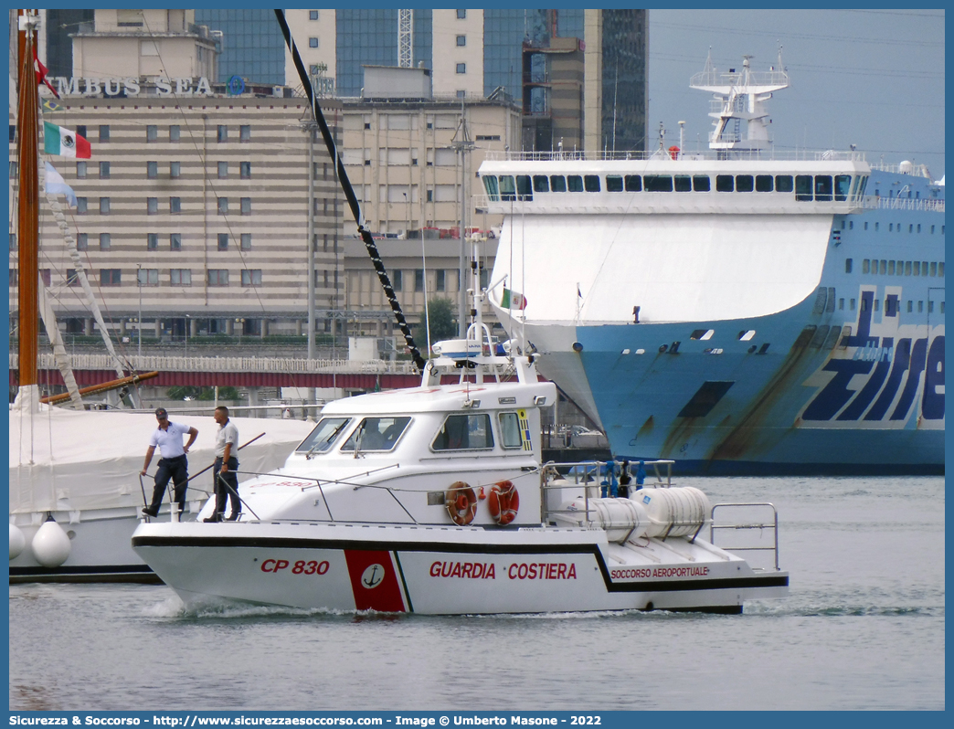 CP 830
Corpo delle Capitanerie di Porto
Guardia Costiera
Vedetta per Soccorso Aereo
Classe "Giubileo"
Parole chiave: Guardia;Costiera;Capitaneria;Capitanerie;Porto;Vedetta;Vedette;Soccorso;Aereo;Classe;Giubileo;G.C.;C.P.;CP830;CP 830