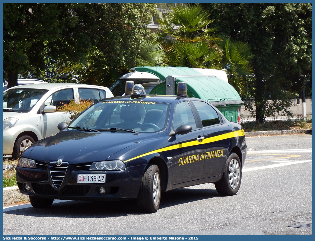 GdiF 138AZ
Guardia di Finanza
Alfa Romeo 156 II serie
Parole chiave: GDF;GdiF;G.D.F.;G.diF.;Guardia;Finanza;Guardia di Finanza;Alfa;Romeo;156