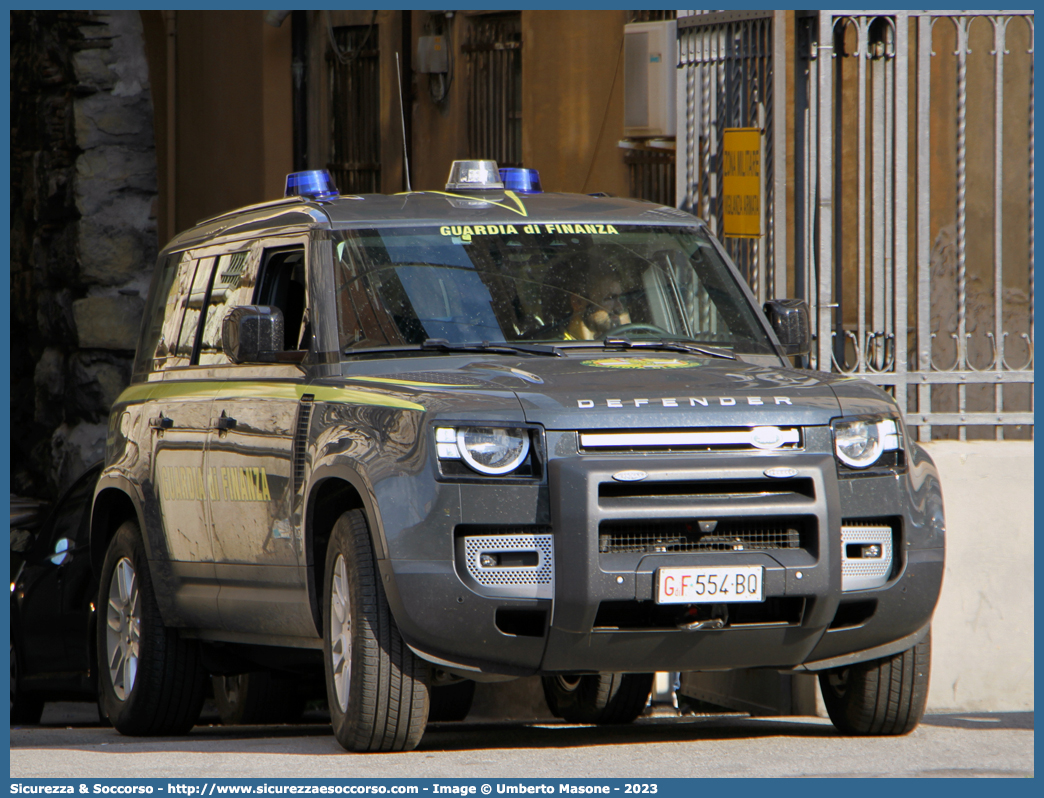 GdiF 554BQ
Guardia di Finanza
S.A.G.F.
Land Rover New Defender 110
II serie
Allestitore Elevox S.r.l.
Parole chiave: GdiF;G.D.F.;GDF;Guardia;di;Finanza;S.A.G.F.;SAGF;Soccorso;Alpino;Land;Rover;Defender;110;Elevox