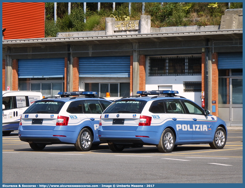 -
Polizia di Stato
Polizia Stradale
Autostrade per l'Italia S.p.A.
Skoda Octavia Wagon V serie
Allestitore Focaccia Group S.r.l.
(I fornitura)
Parole chiave: PS;P.S.;Polizia;di;Stato;Stradale;Autostrade per Italia S.p.A.;Skoda;Octavia;Wagon;Station;SW;S.W.;Focaccia