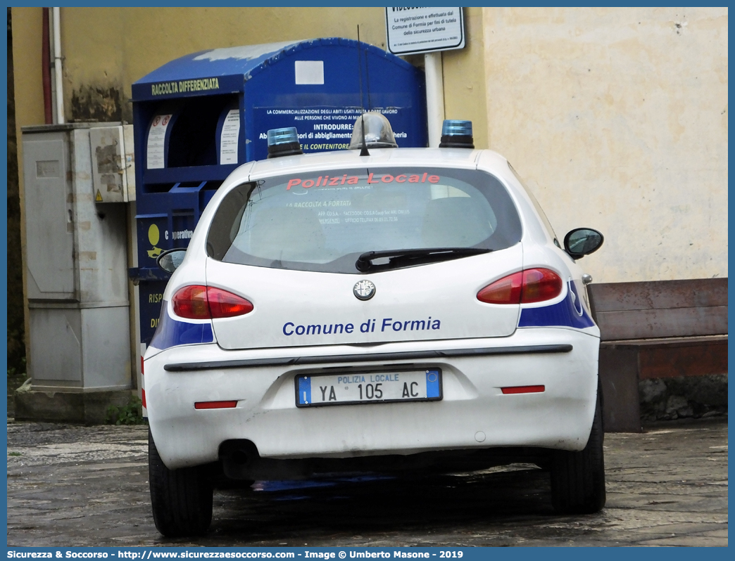 Polizia Locale YA105AC
Polizia Municipale
Comune di Formia
Alfa Romeo 147 I serie
Parole chiave: Polizia;Locale;Municipale;Formia;Alfa;Romeo;147