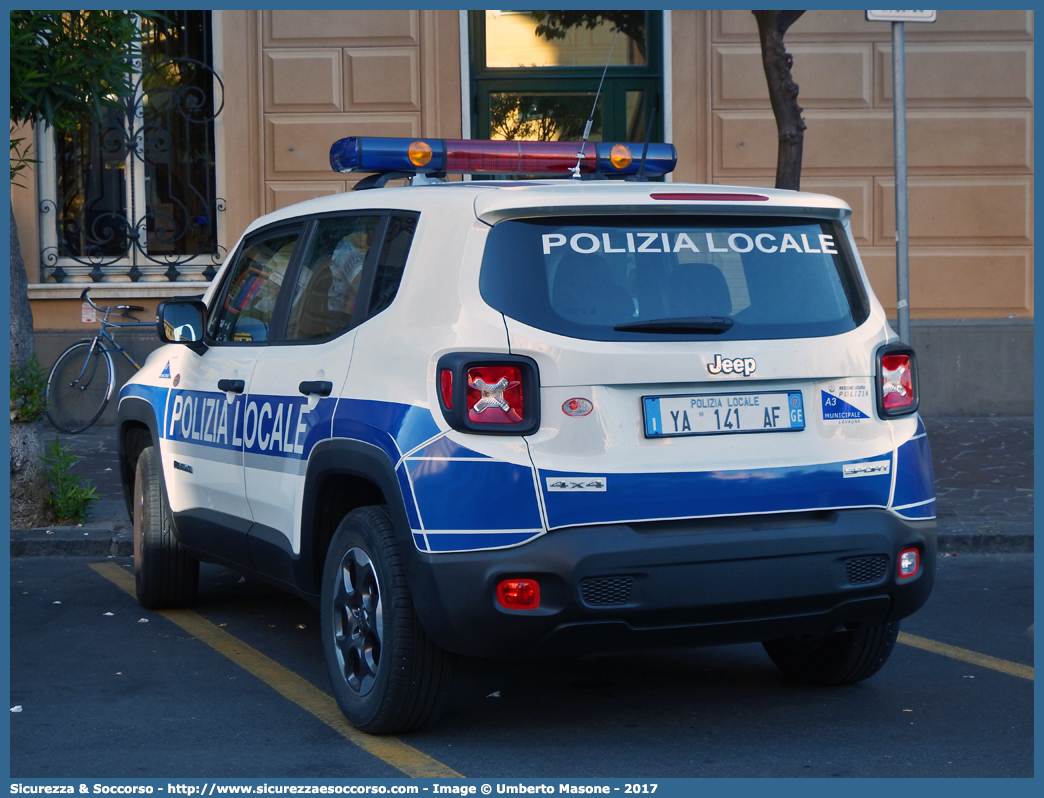 Polizia Locale YA141AF
Polizia Locale
Comune di Lavagna
Jeep Renegade I serie
Allestitore AVS S.a.s.
Parole chiave: Polizia;Locale;Municipale;Lavagna;Jeep;Renegade;AVS