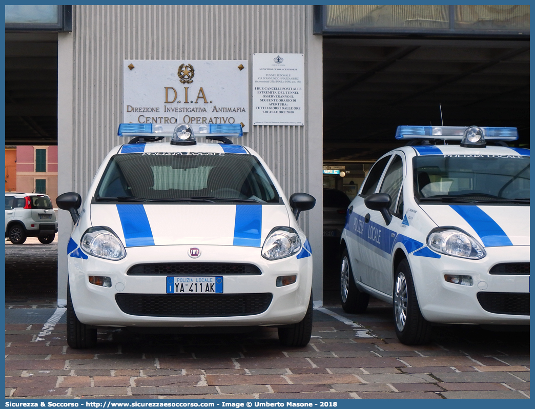 Polizia Locale YA411AK
Polizia Locale
Comune di Genova
Fiat Punto IV serie
Parole chiave: Polizia;Locale;Municipale;Genova;Fiat;Punto