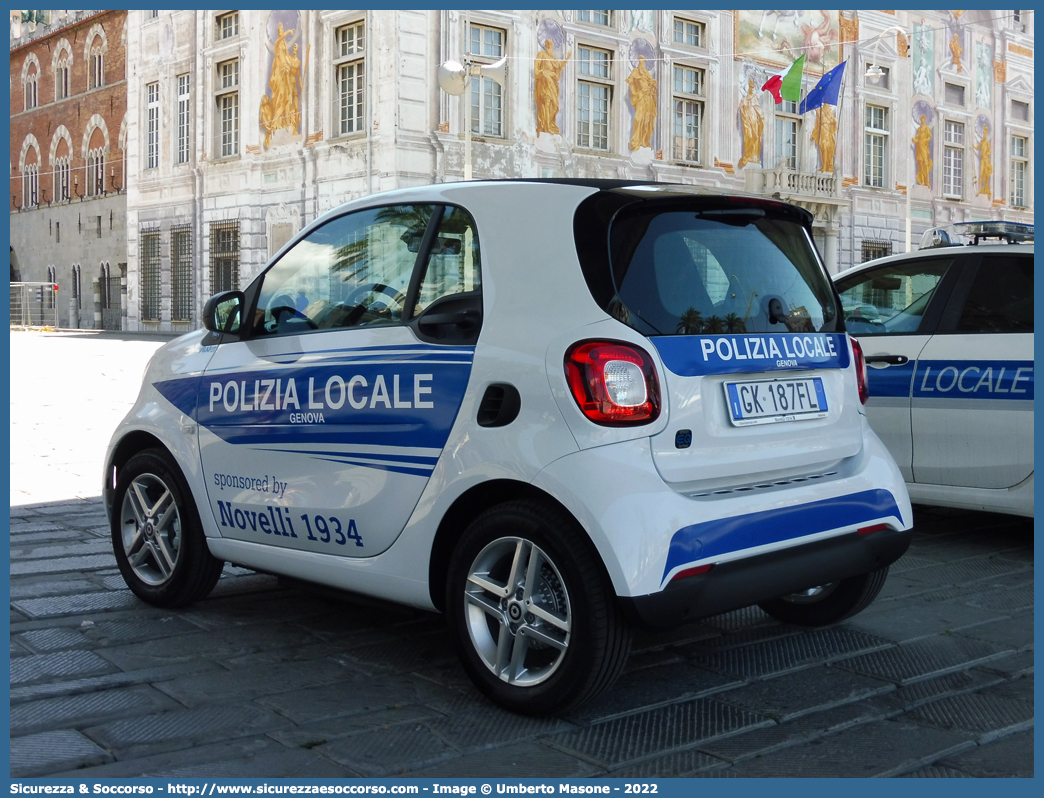 -
Polizia Locale
Comune di Genova
Smart EQ fortwo
Parole chiave: PL;PM;P.L.;P.M.;Polizia;Locale;Municipale;Genova;Smart;EQ;fortwo