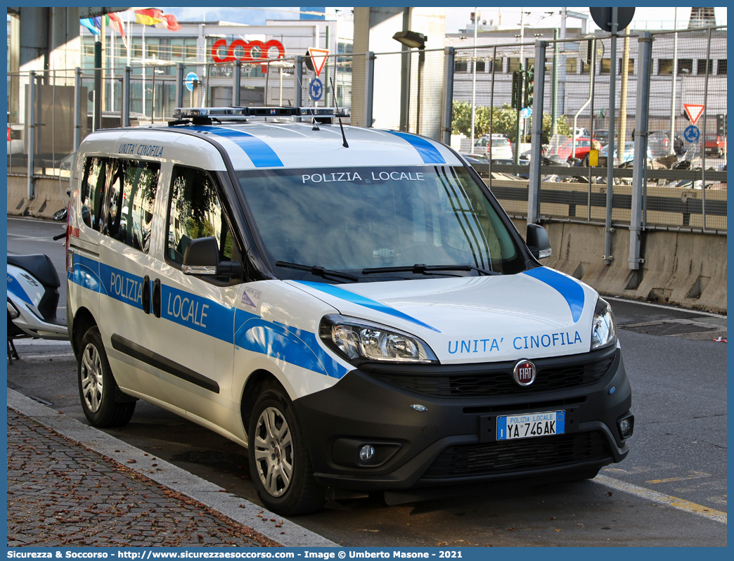 Polizia Locale YA746AK
Polizia Locale
Comune di Genova
Fiat Doblò II serie restyling
Allestitore Ciabilli S.r.l.
Parole chiave: Polizia;Locale;Municipale;Genova;Fiat;Doblò;Unità;Cinofila;Ciabilli