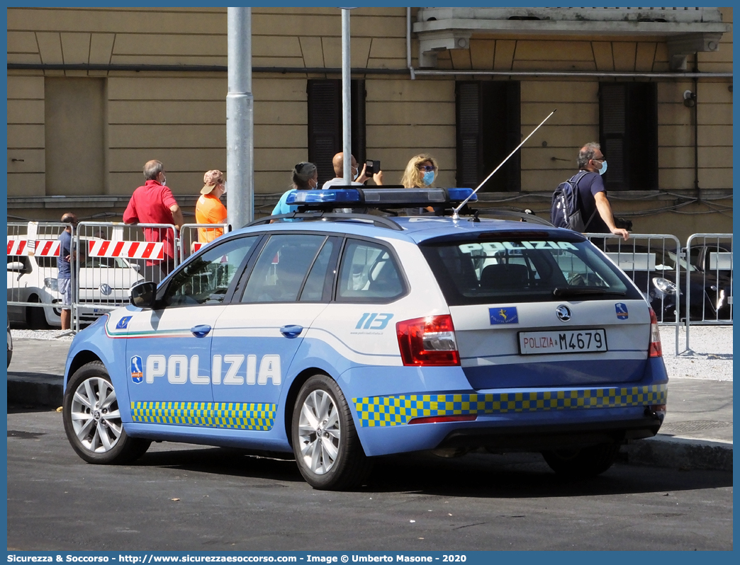 Polizia M4679
Polizia di Stato
Polizia Stradale
Autostrade per l'Italia S.p.A.
Skoda Octavia Wagon V serie
Allestitore Focaccia Group S.r.l.
(II fornitura)
Parole chiave: PS;P.S.;Polizia;di;Stato;Stradale;Autostrade per Italia S.p.A.;Skoda;Octavia;Wagon;Station;SW;S.W.;Focaccia