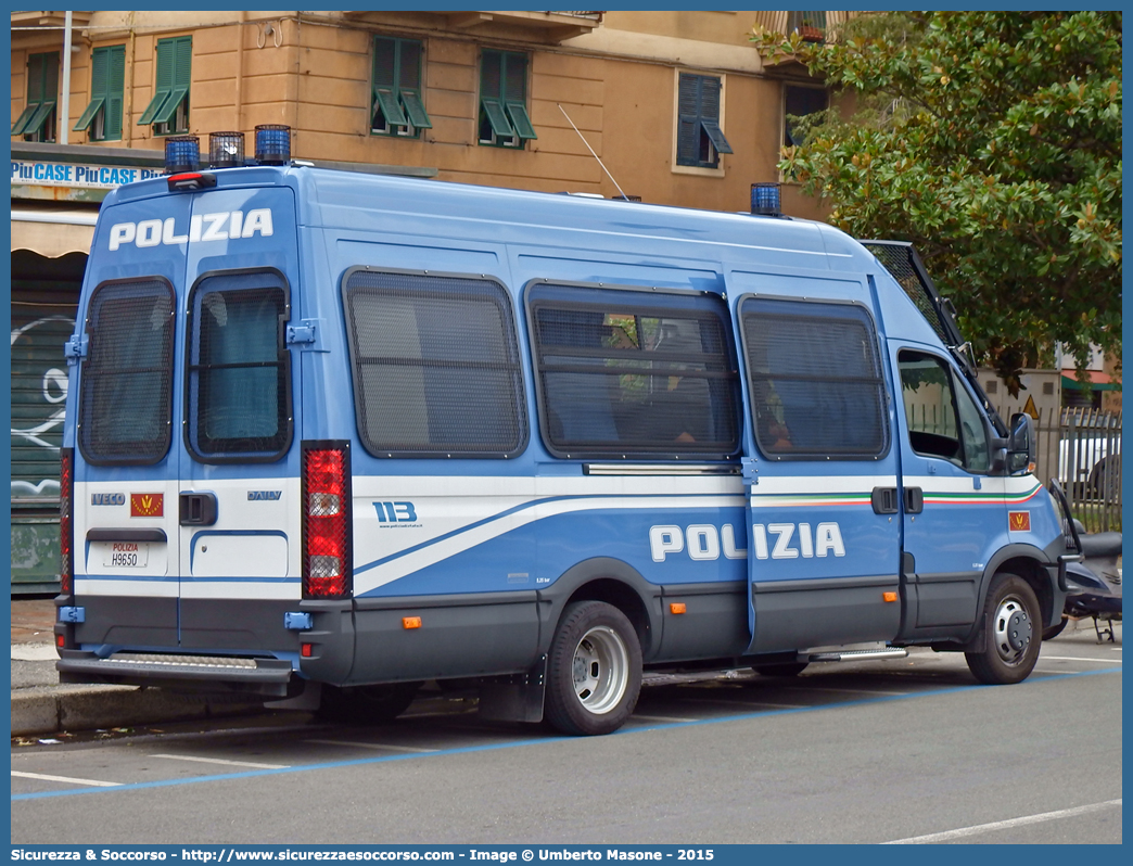 Polizia H9650
Polizia di Stato
Reparto Mobile
Iveco Daily 50C17 V serie
Allestitore Sperotto S.p.A.
Parole chiave: PS;P.S.;Polizia;Polizia di Stato;Reparto Mobile;Ordine Pubblico;Iveco;Daily;Sperotto