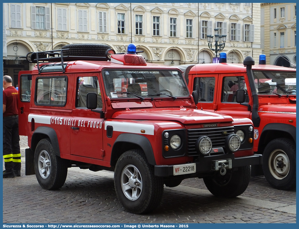 VF 22218
Corpo Nazionale Vigili del Fuoco
Land Rover Defender 90
Parole chiave: VVF;V.V.F.;Corpo;Nazionale;Vigili;del;Fuoco;Land Rover;Defender;90