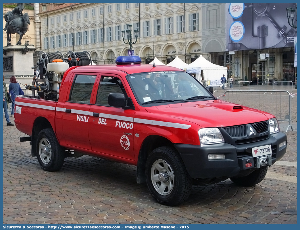 VF 23738
Corpo Nazionale Vigili del Fuoco
Mitsubishi L200 III serie restyling
Parole chiave: VF;V.F.;VVF;V.V.F.;Corpo;Nazionale;Vigili del Fuoco;Vigili;Fuoco;Mitsubishi;L200