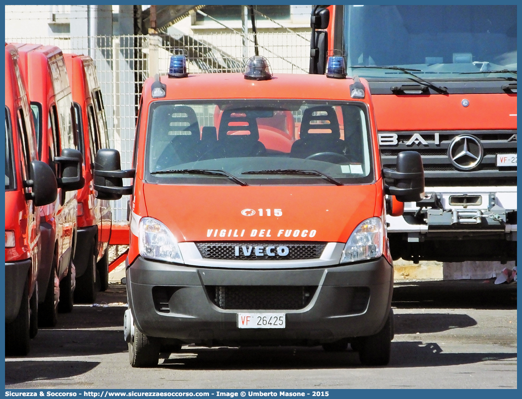 VF 26425
Corpo Nazionale Vigili del Fuoco
Iveco Daily 50C13 IV serie restyling
Allestitore Aris S.p.A.
Parole chiave: VVF;V.V.F.;Corpo;Nazionale;Vigili;del;Fuoco;Iveco;Daily;50C13;Aris