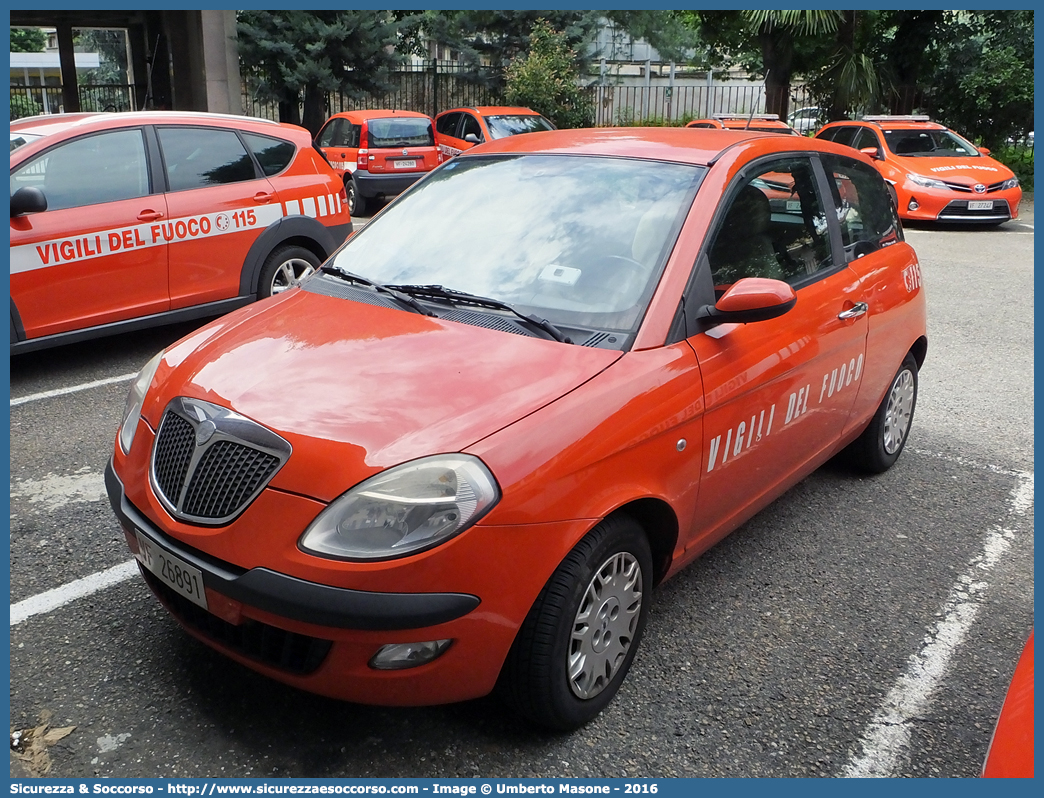 VF 26891
Corpo Nazionale Vigili del Fuoco
Lancia Ypsilon I serie
Parole chiave: VVF;V.V.F.;Corpo;Nazionale;Vigili;del;Fuoco;Lancia;Ypsilon