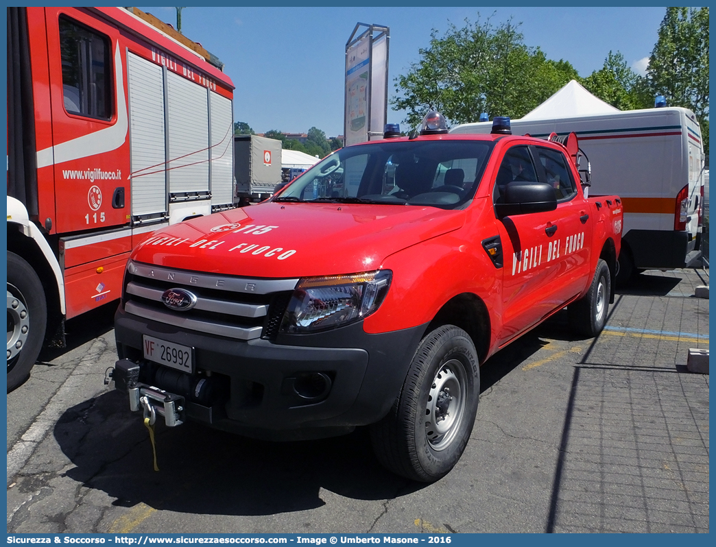 VF 26992
Corpo Nazionale Vigili del Fuoco
Ford Ranger III serie restyling
Allestitore DiviTec S.r.l.
Parole chiave: VVF;V.V.F.;Corpo;Nazionale;Vigili;del;Fuoco;Ford;Ranger;Divitec