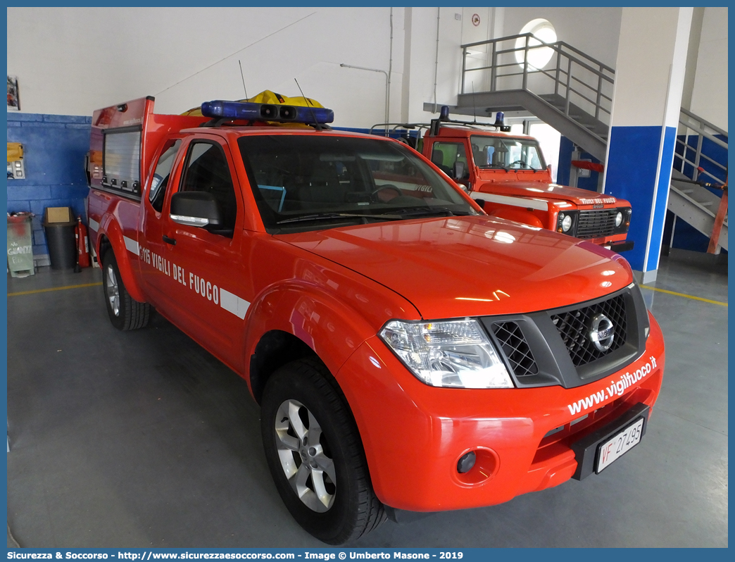 VF 27495
Corpo Nazionale Vigili del Fuoco
Nissan Navara II serie
Allestitore Fortini S.r.l.
Parole chiave: Corpo;Nazionale;Vigili del Fuoco;Vigili;Fuoco;Fuoristrada;Pick Up;Pickup;Nissan;Navara;Fortini