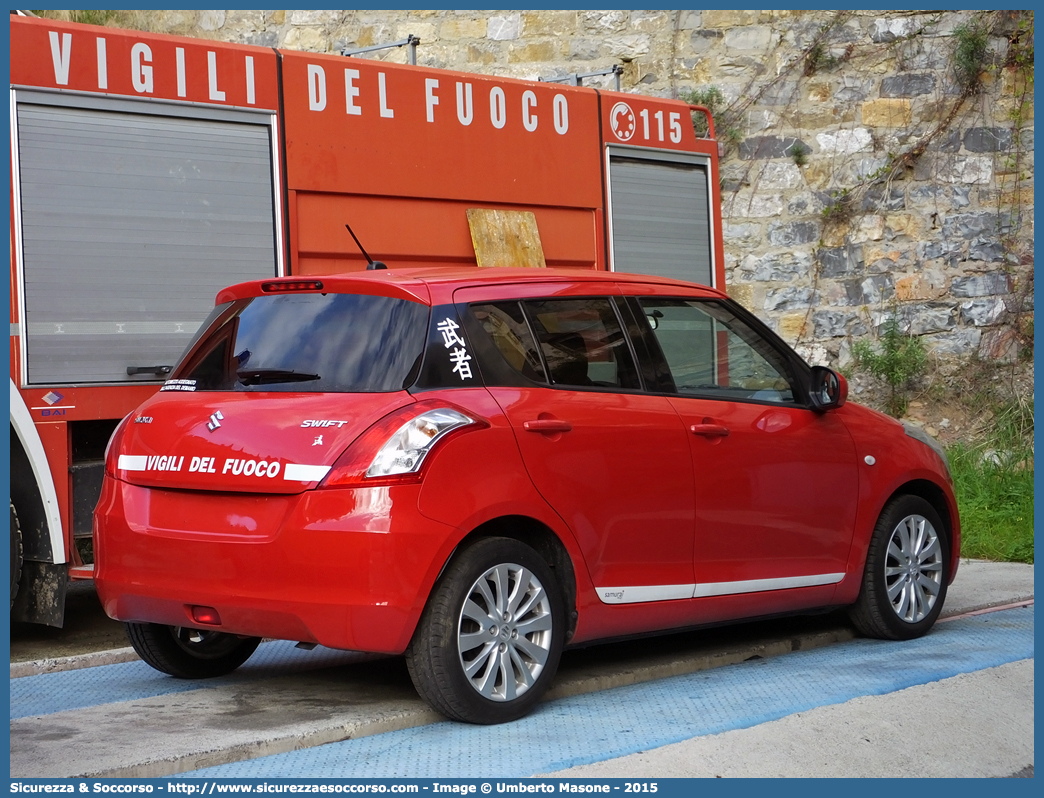 -
Corpo Nazionale Vigili del Fuoco
Suzuki Swift V serie
Parole chiave: Corpo;Nazionale;Vigili del Fuoco;Vigili;Fuoco;Suzuki;Swift