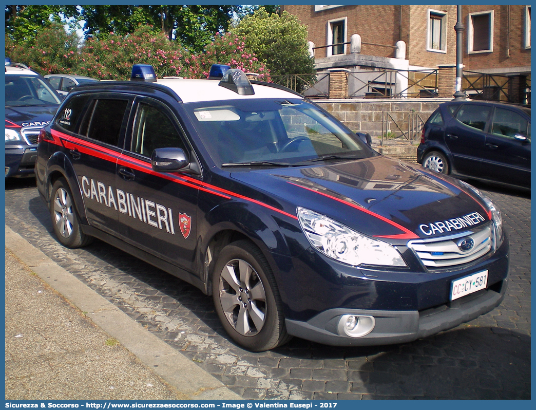 CC CY581
Arma dei Carabinieri
Aliquota di Primo Intervento
Subaru Outback IV serie
Parole chiave: CC;C.C.;Arma;dei;Carabinieri;Nucleo;Radiomobile;Subaru;Outback;API;A.P.I.;Aliquota;Primo;Intervento