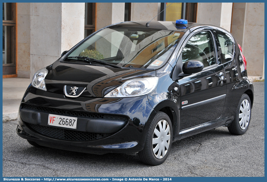 VF 26687
Corpo Nazionale Vigili del Fuoco
Peugeot 107
Parole chiave: Corpo;Nazionale;Vigili del Fuoco;Vigili;Fuoco;Peugeot;107;VF;26687