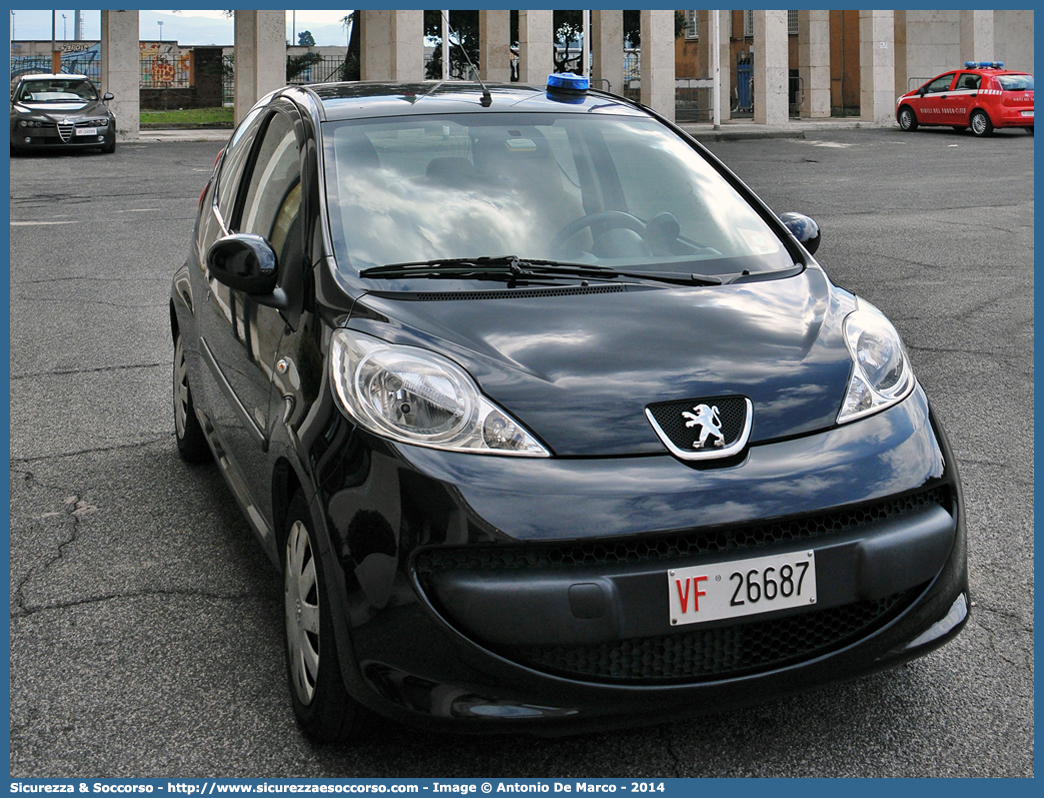 VF 26687
Corpo Nazionale Vigili del Fuoco
Peugeot 107
Parole chiave: Corpo;Nazionale;Vigili del Fuoco;Vigili;Fuoco;Peugeot;107;VF;26687