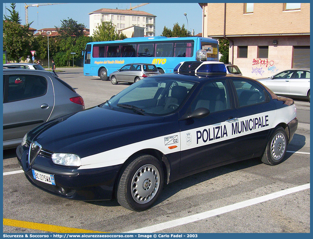 -
Polizia Municipale
Comune di Musile di Piave
Alfa Romeo 156 I serie
Parole chiave: PL;P.L.;PM;P.M.;Polizia;Locale;Municipale;Musile;di;Piave;Alfa;Romeo;156