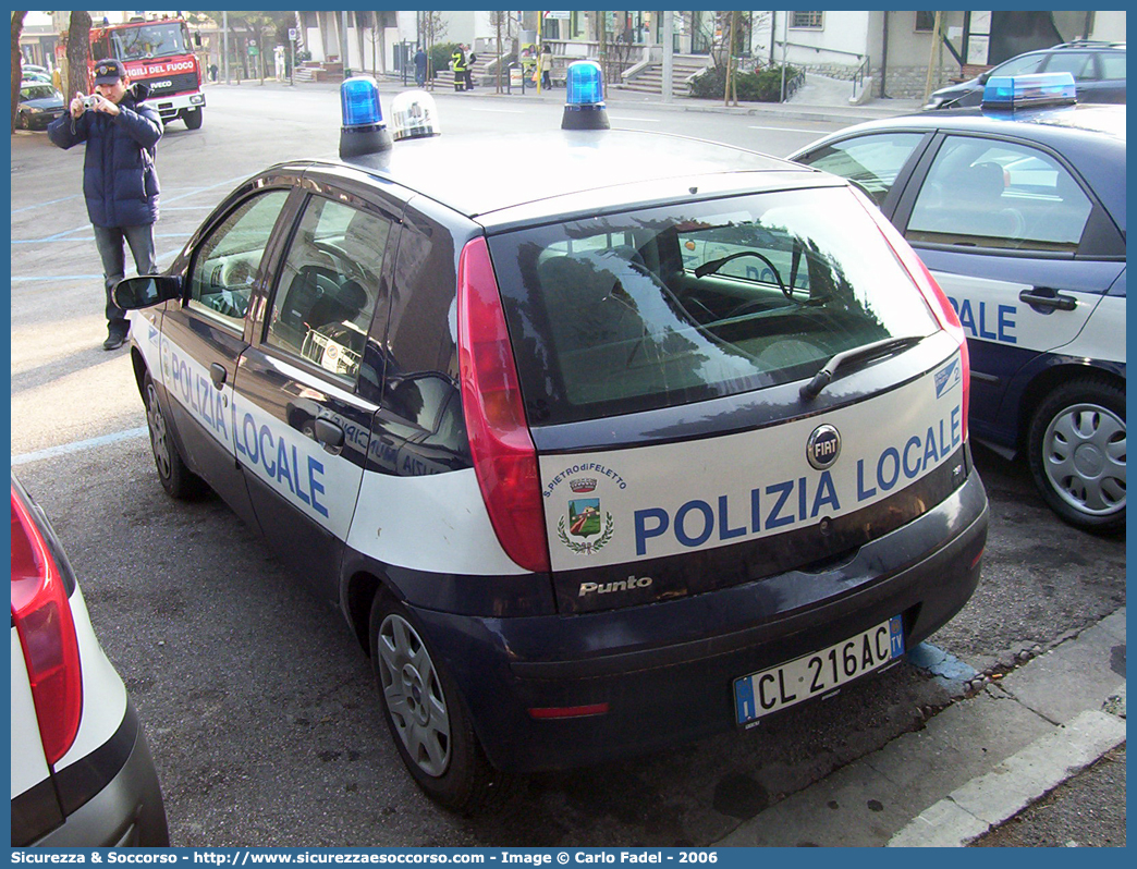 -
Polizia Locale
Comune di San Pietro di Feletto
Fiat Punto III serie
Parole chiave: PL;P.L.;PM;P.M.;Polizia;Locale;Municipale;San;Pietro;di;Feletto;Fiat;Punto