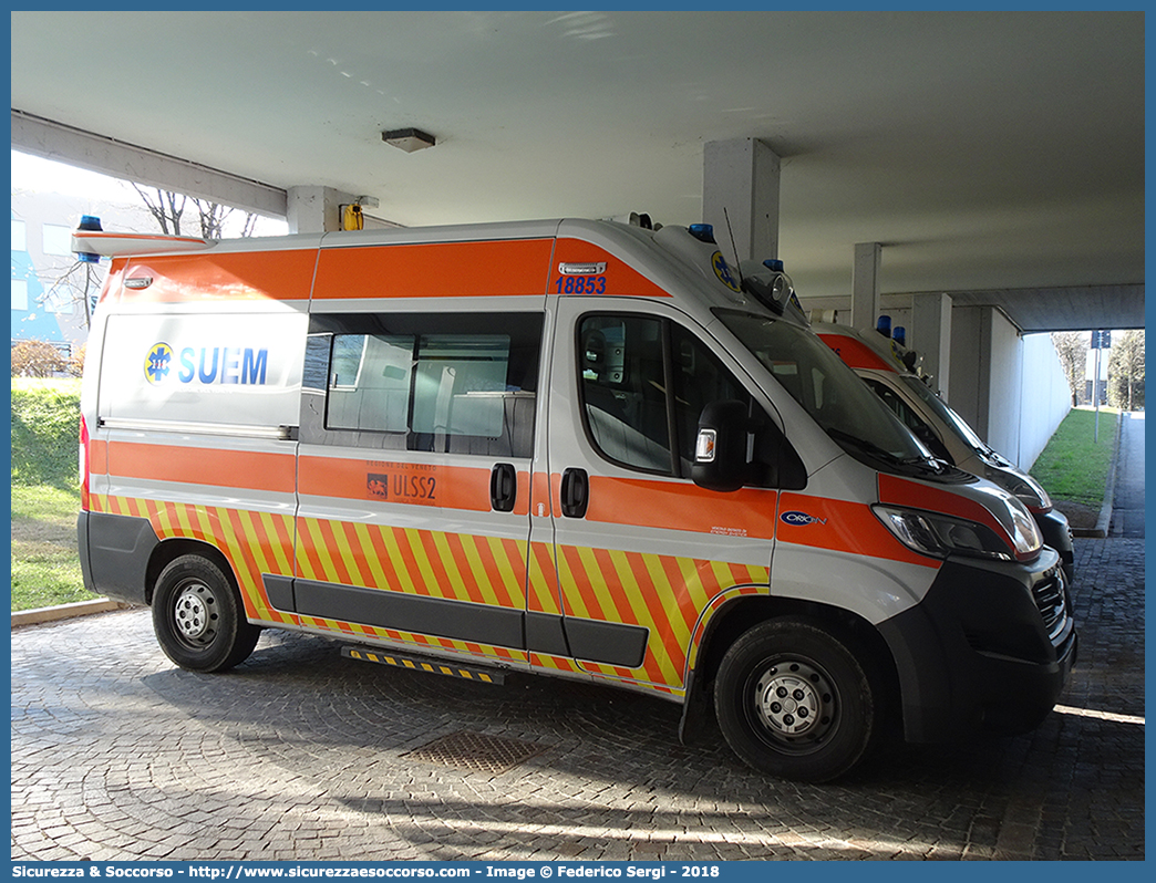 18853
SUEM 118 Treviso Emergenza
Azienda ULSS 2 - Marca Trevigiana
Fiat Ducato III serie restyling
Allestitore Orion S.r.l.
Parole chiave: 118;Treviso;Asolo;Emergenza;SUEM;S.U.E.M.;Ambulanza;Fiat;Ducato;Marca;Trevigiana;ULSS;2;Orion