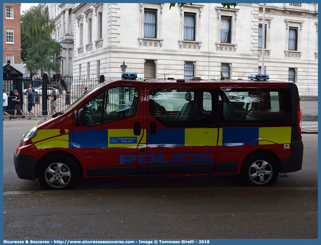 52
United Kingdom of Great Britain and Northern Ireland
Metropolitan Police
Vauxhall Movano II generation facelift
Parole chiave: UK;United;Kingdom;Great;Britain;Northern;Ireland;Metropolitan;Police;Diplomatic;Protection;Group;Vauxhall;Movano