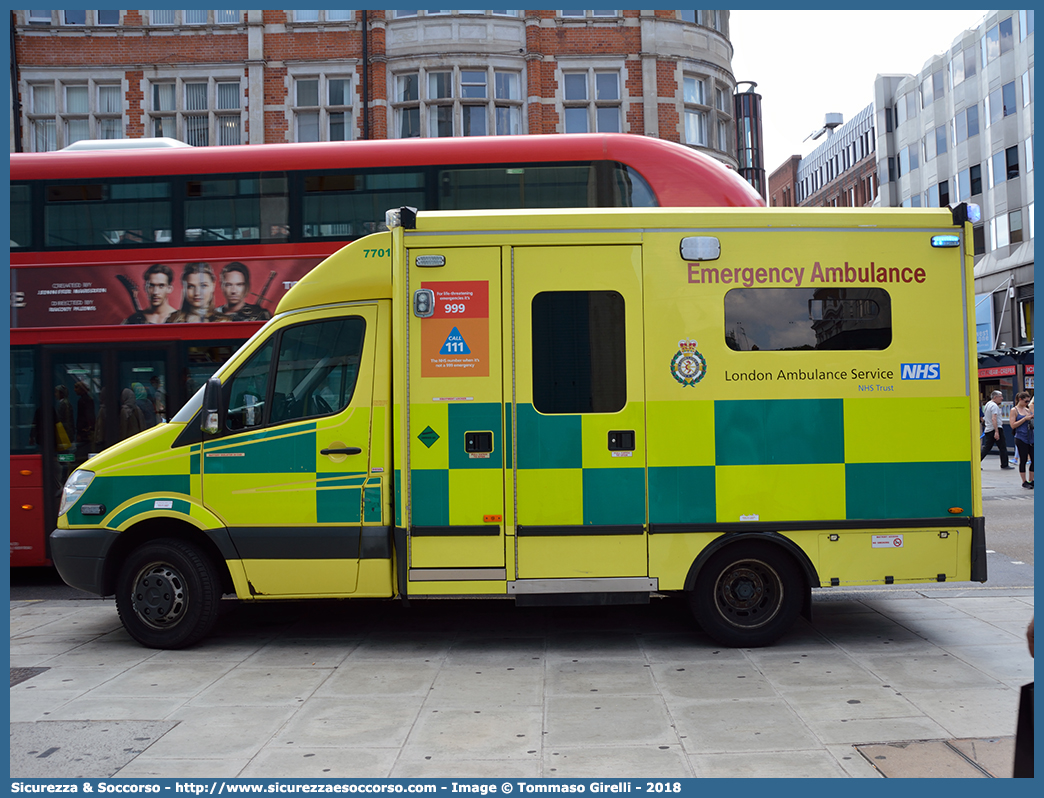 7701
United Kingdom of Great Britain and Northern Ireland
London Ambulance Service
Mercedes Benz Sprinter II generation
Conversion by UV Modular
Parole chiave: United;Kingdom;Great;Britain;Northern;Ireland;London;Ambulance;Service;Mercedes Benz;Sprinter;UV;Modular